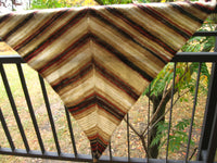 Knitted scarf - children's rhombus shawl