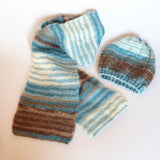Knitted hat and scarf set