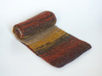 Long knitted scarf - double rib, choose your color