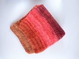 Knitted hat and scarf set red