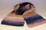 Long knitted scarf - single rib, choose your color
