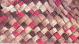 Entrelac scarf - reddish triangular shawl