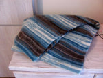 Knitted cowl - colorful striped triple loop, choose your own