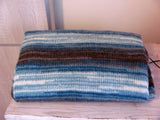 Knitted cowl - colorful striped triple loop, choose your own